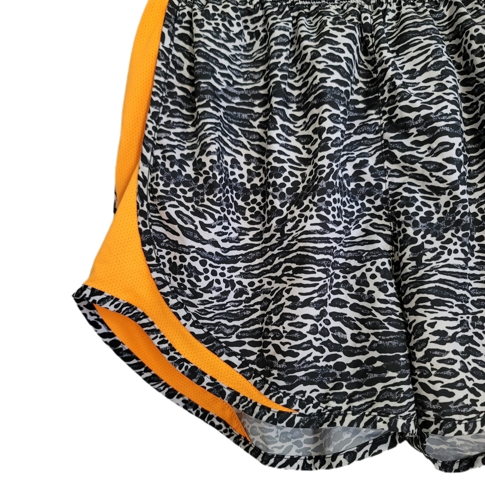 Nike Shorts Womens S Small Dri Fit Black Orange Pull On - Picture 3 of 5